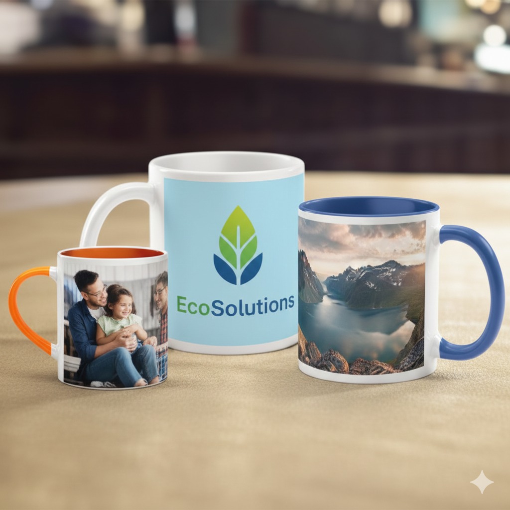 CUSTOM PHOTO & LOGO CERAMIC MUGS